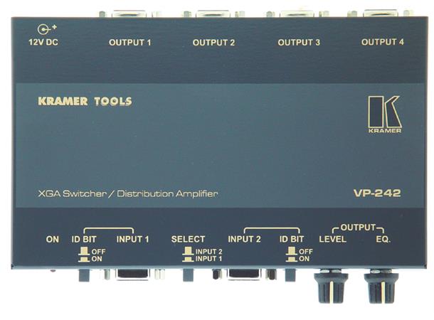 Kramer Switch  2x1:4 VGA 420MHz Level EQ